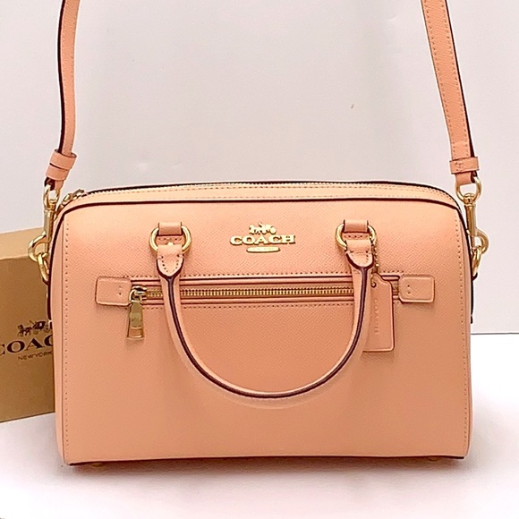 COACH ROWAN SATCHEL COLOR:
Gold/Faded Blush - Picture 2 of 16